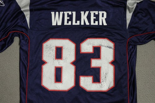 Reebok Wes Welker New England Patriots Jersey Mens Size Medium Blue NFL - Picture 7 of 11
