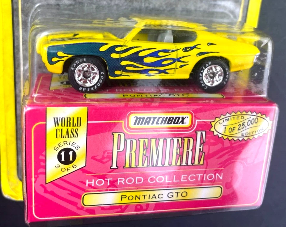 Premiere `57 T-Bird и Pontiac GTO винтажный спичечный коробок коллекции лот из двух jq - Изображение 3 из 3