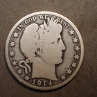1914 **P** BARBER SILVER HALF DOLLAR ***NICE COIN!***  FREE SHIPPING! C1973