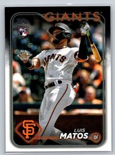 2024 Topps #28 Luis Matos RC - San Francisco Giants