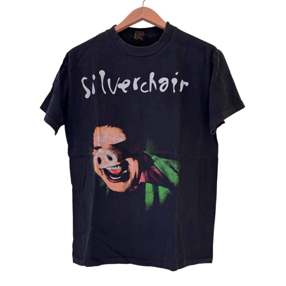 SILVERCHAIR Vintage 1995 FROGSTOMP TOUR PIG MAN 90s Band Size L T