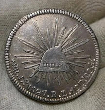 Mexico 1827 8 Reales Durando Mint