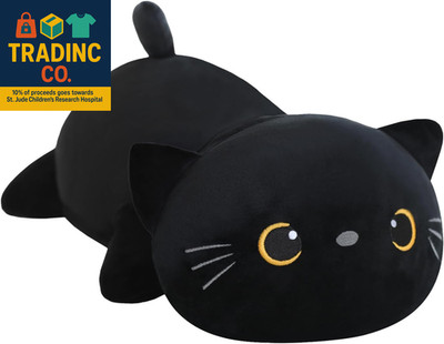 Weighted Black Cat Plush, Weighted Black Cat Stuffed Animal, Cute Plushies Soft