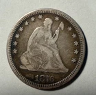 1876 - P Seated Liberty Quarter Fine