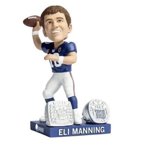 Eli Manning NY Giants Super Bowl Rings Retirement Bobblehead Stadium Giveaway