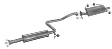 Silenziatore scarico NISSAN MAXIMA BERLINA 2.0 3.0 140/193CV 1994-2000