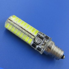 10pcs E12 5W C7 Candelabra LED bulb 72-5730SMD DC12~24V White Silicone Light H