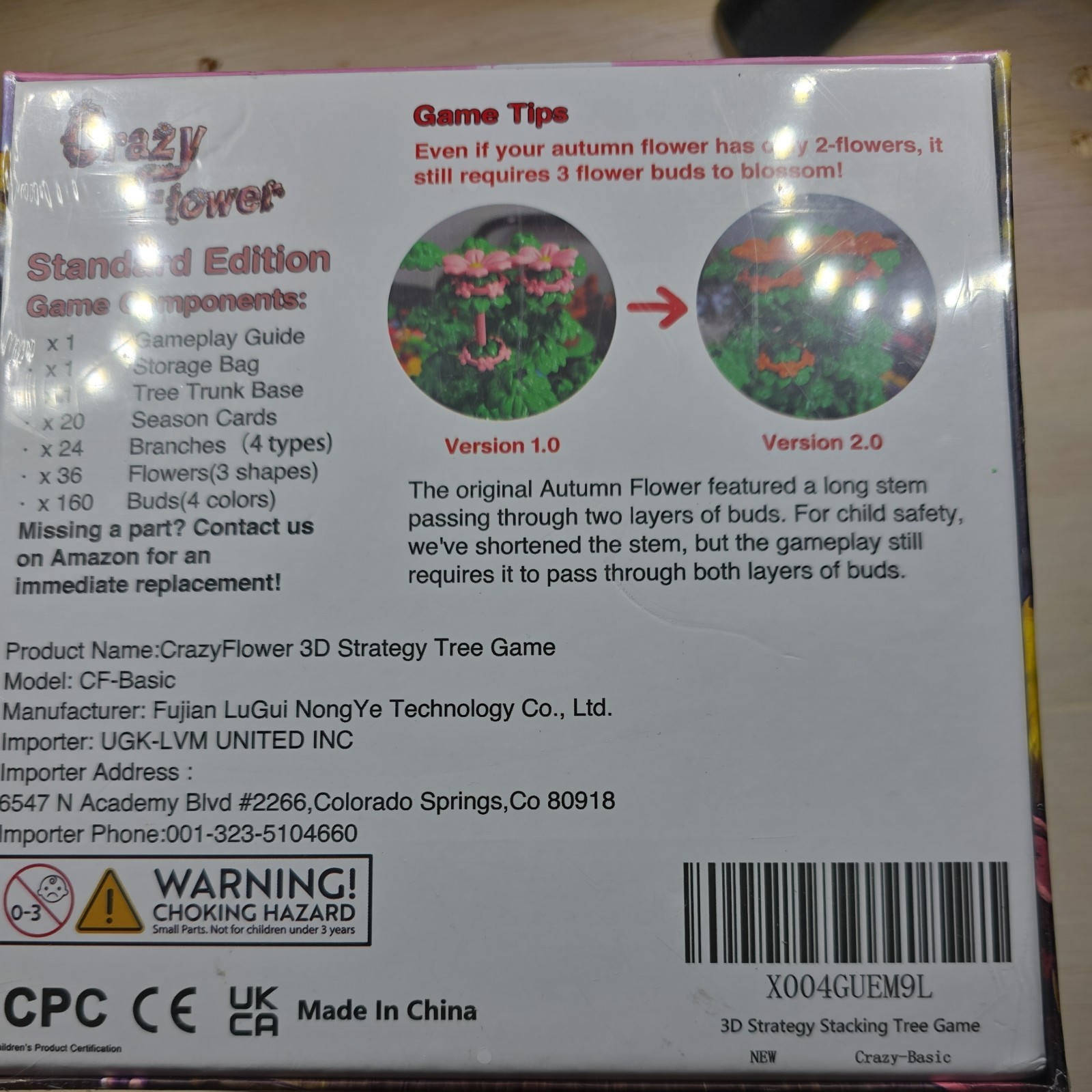 CrazyFlower 3D Tree Flowers Strategy Board Game Tabletop Art Bloomchasers Puzzle