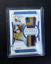 Panini 2020 National Treasures Mike Williams #ST-MW Sunday Treasures Prime/25