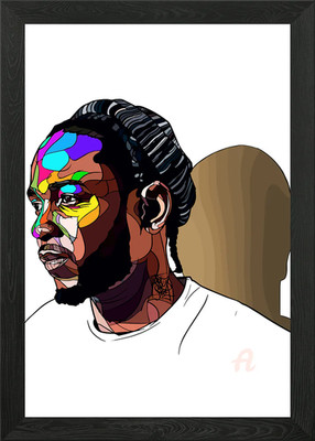 Kendrick Lamar Digital Art Gerahmtes Wandbild Poster Leinwanddruck Bild