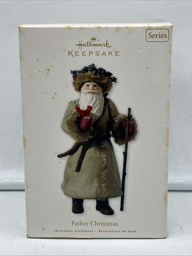 2010 Hallmark Ornament #7 WEIHNACHTSMANN SERIE Wald Weihnachtsmann KOSTENLOSER VERSAND