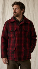 VTG Woolrich Mackinaw Red Plaid Wool Hunting Jacket 503 Men s Sz 44 Made In USA