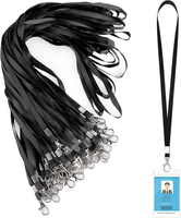 100 StüCk SchlüSselband Schwarz, 46Cm SchlüSselband Zum UmhäNgen SchlüSselbäNder