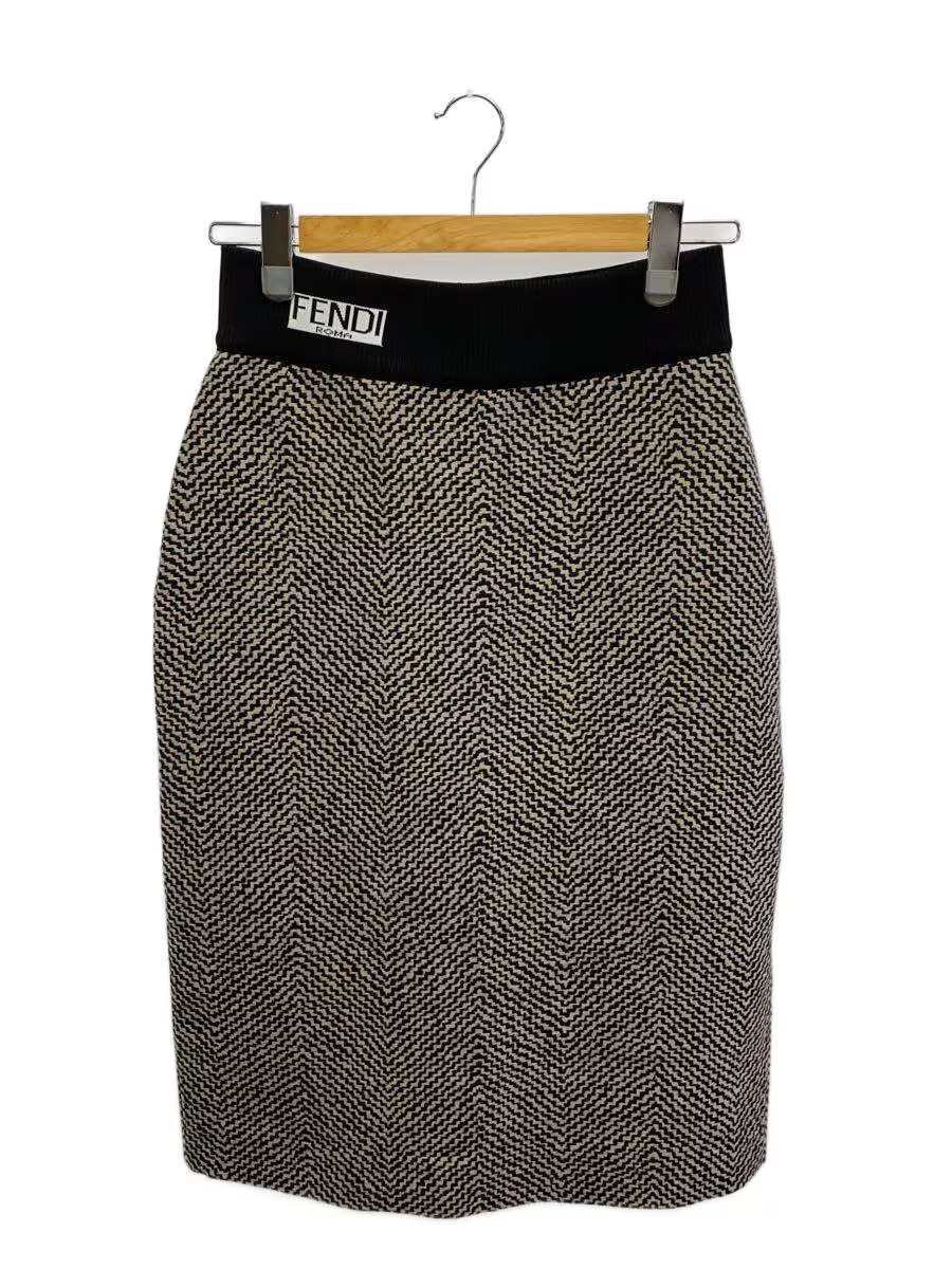 FENDI Skirt 42 Wool 552171