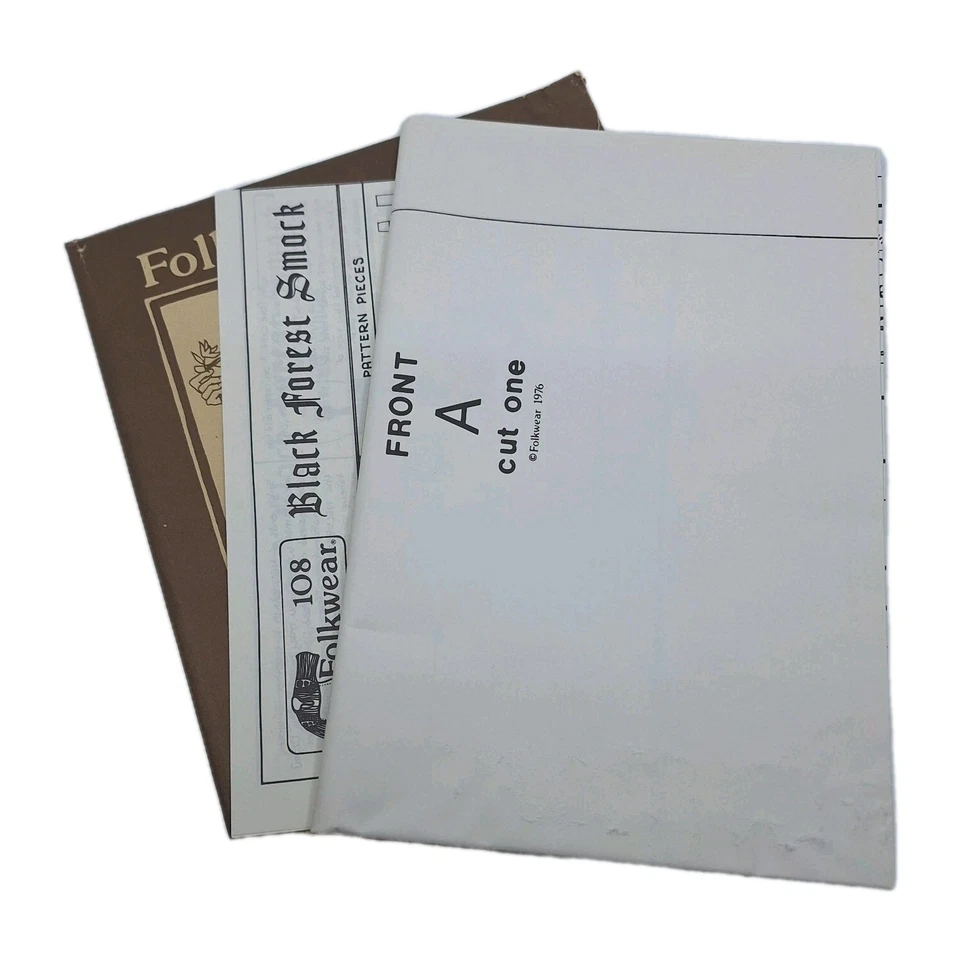 Folkwear # 108 "Black Forest Smock" Pattern SZ 36"-54" Men and Women - Image 4 of 4