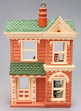 Vtg 1984 Hallmark Ornament Victorian Dollhouse Nostalgic Houses and Shops #1 1st