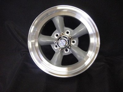 1)15X7 TORQ THRUST D WHEELS AMERICAN RACING,, ford mustang  5 on 4.5 GREY /MACH