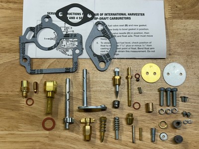 Farmall H HV & W-4 Comprehensive carburetor kit 45108 & 50981