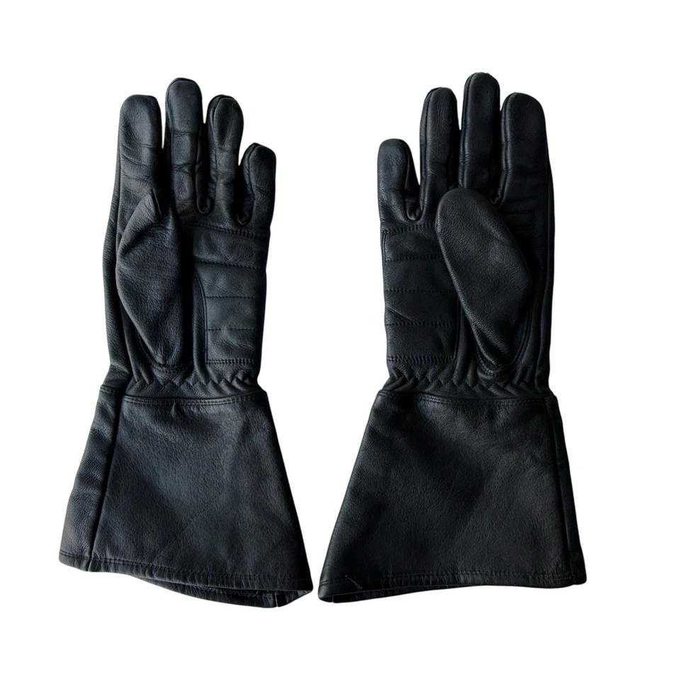 Harley Davidson Gauntlet Leather Goves Womens Sz S Lined B-2 - Image 2 of 4