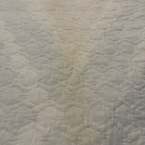 Vintage Handarbeit Patchwork hübsche Garten Blumenkörbe Quilt 108"x 89" - Bild 10 von 14