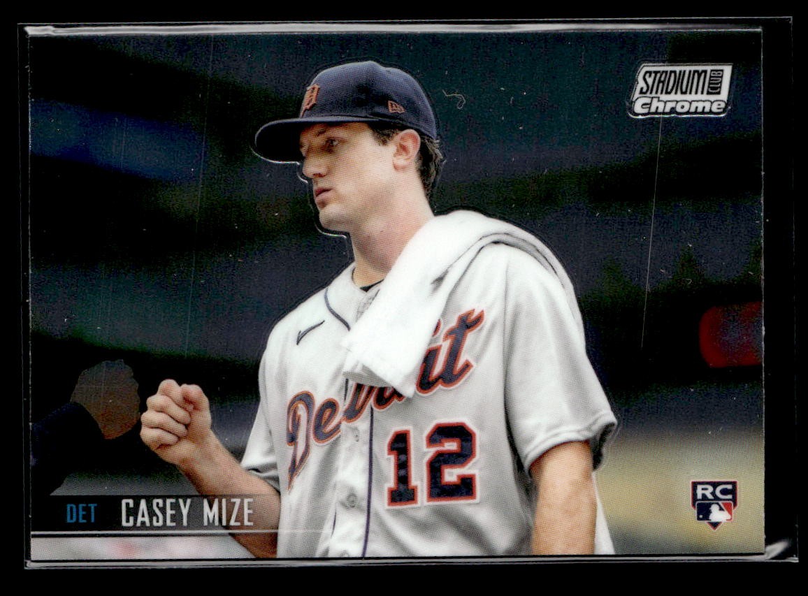 Casey Mize RC - 2021 Topps Stadium Club Chrome Rookie #82 Detroit Tigers