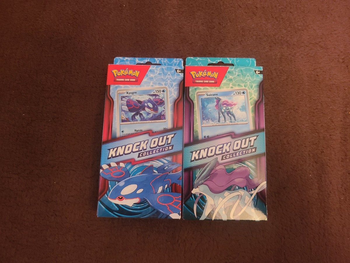 Pokémon Knockout Collection Kyogre And Suicune Sealed Packages