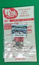 Cal-Scale HO #429 Nathan M5 Diesel Air Horn, 5-Chime - Details Below