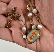 VTG Catholic Religious Guardian Angel Rosary Car Rearview Mirror Beaded 11"