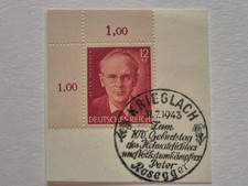 Deutsches Reich, Mi.Nr. 856 Bogenecke mit Sonderstempel, gestempelt