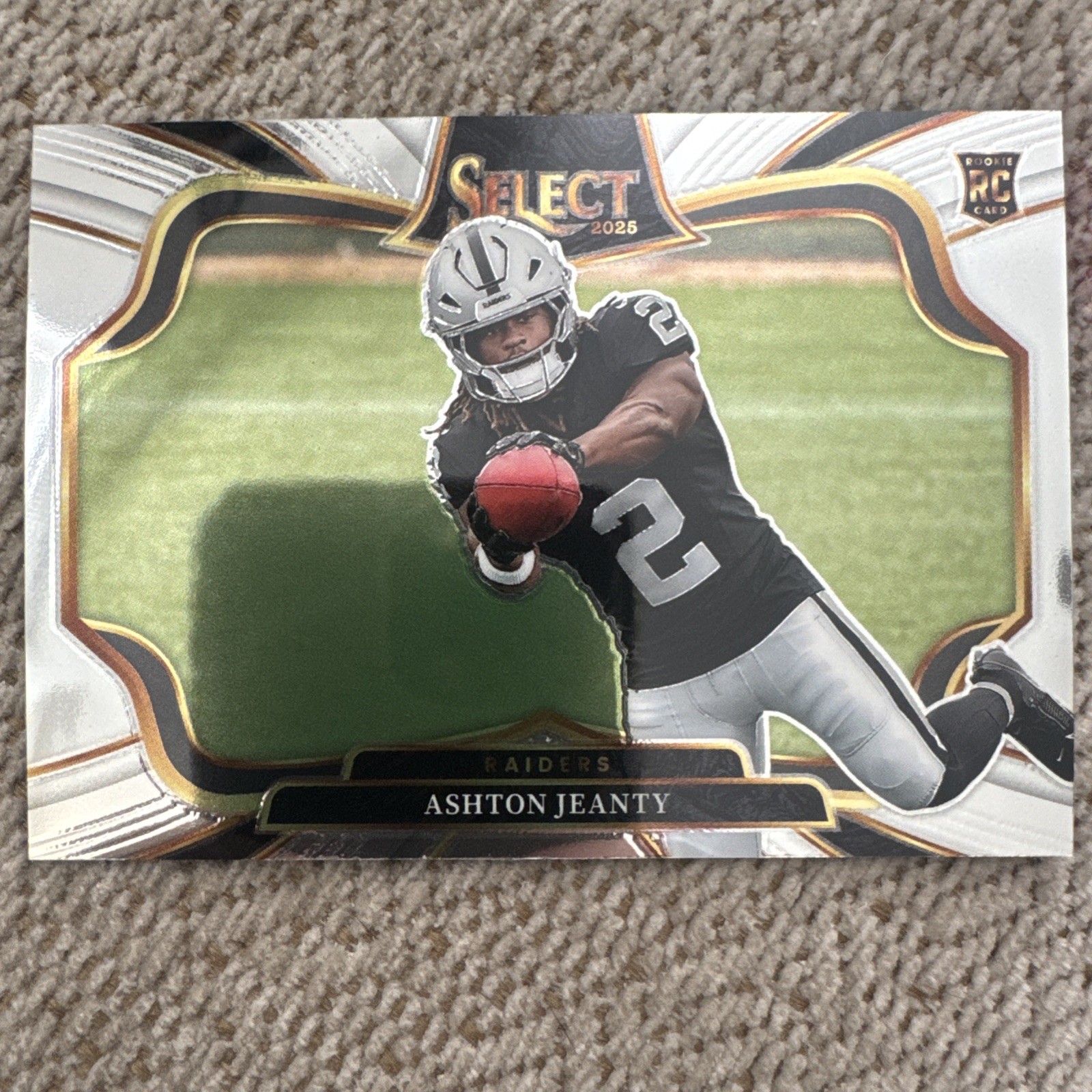 2025 Panini Select Ashton Jeanty Field Level Rookie RC #404 Raiders