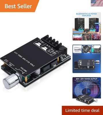 Efficiency Meets Quality: Bluetooth 5.0 Amplifier 50W x 2 with Protective Design