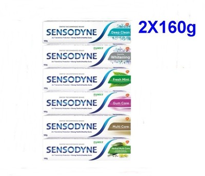2X160g Sensodyne Sensitivity Toothpaste Quickly Relieves Tooth Sensitivity 6type
