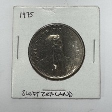1975 Switzerland 5 Francs Coin Swiss Herdsman KM# 40