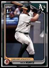 NICK KURTZ 2024 Bowman Draft #BD-56 NM Oakland Athletics