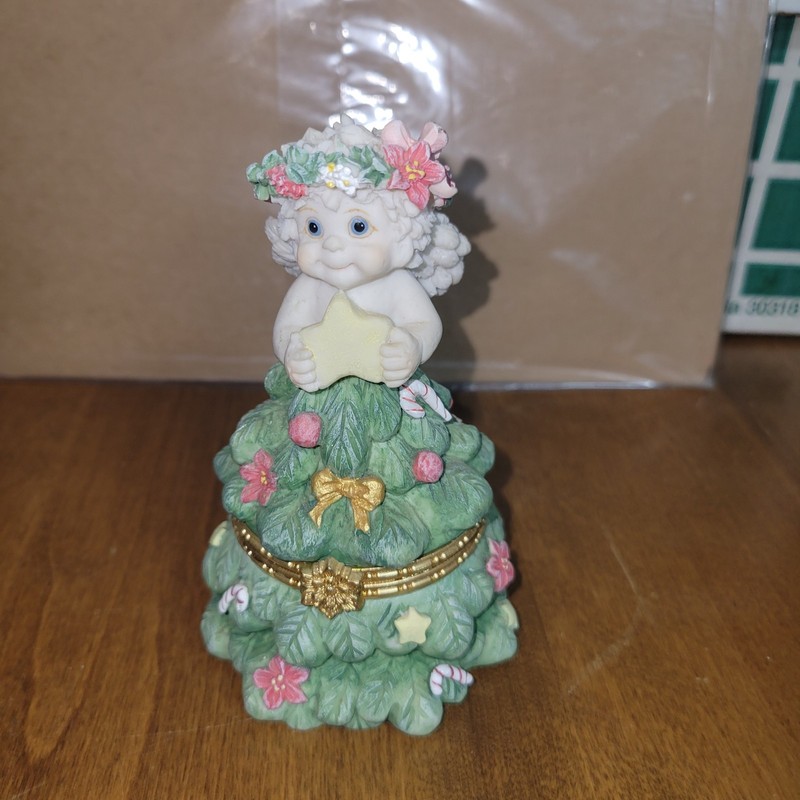 Dreamsicles 1997 Christmas Tree Star Here Comes Trouble Trinket Box 