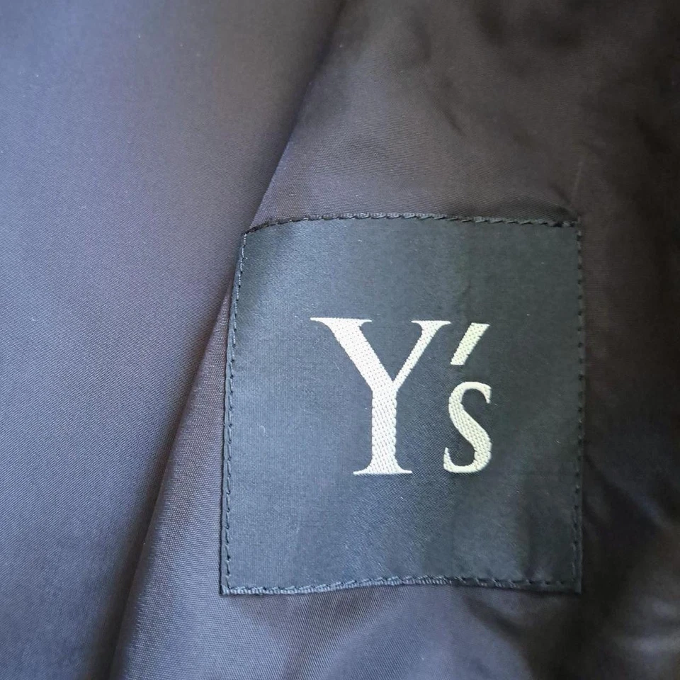 Abrigo negro vintage 1996 Y’s Yohji Yamamoto Archive Foto 3 de 4