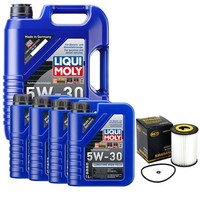 MotoröL Set High Tech 5W-30 Liqui Moly 9 Liter + ÖLfilter FüR Mercedes E-Klasse