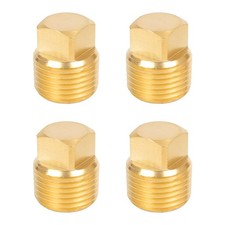1/2" NPT Boat Male Plug, Solid Brass Marine Drain Plugs, Boat Garboard Drain ...