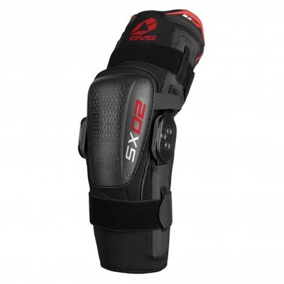 EVS Adult MX Knee Brace (EACH) - SX02 - Black/Red