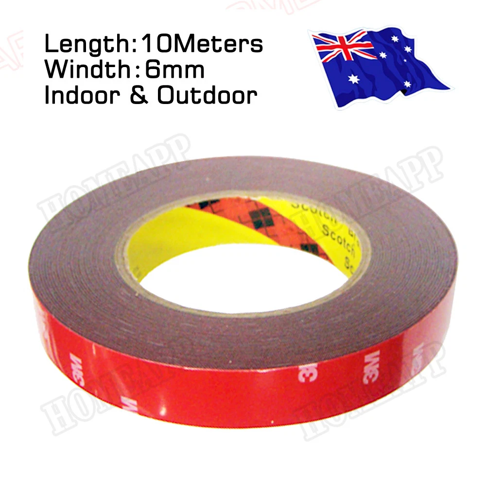 6mm 10 Meters for 3M Double Face Sided Tape Automotive Usage Dashboard Door