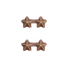 GENUINE U.S. RIBBON ATTACHMENTS: TWO STARS MOUNTED ON A BAR - BRONZE