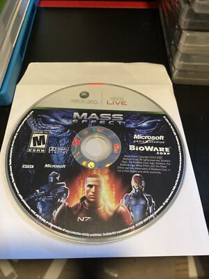 Mass Effect XBOX 360 Game Loose Disc Only Tested Working