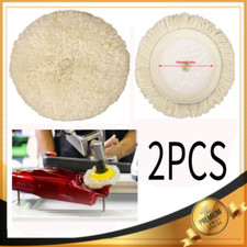 2pcs 150mm Wool Car Clean Waxing Polishing Polisher Buffer Buffing Bonnet Pads