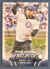 2024 Topps Series 2 Myke Towers First Pitch Chicago Cubs #FP-2