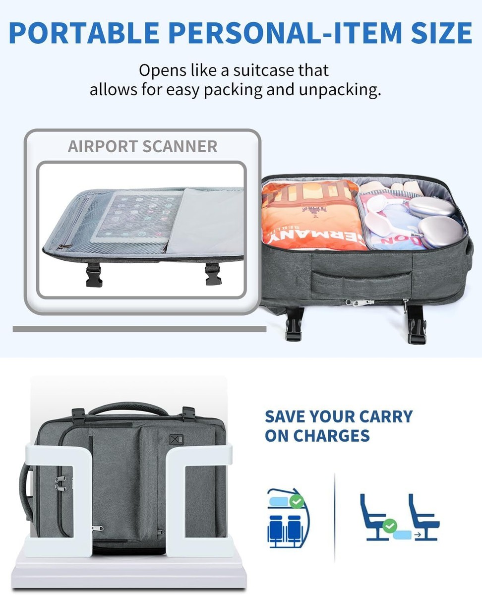 WANDF Travel Backpack for Spirit Airlines Personal Item Bag