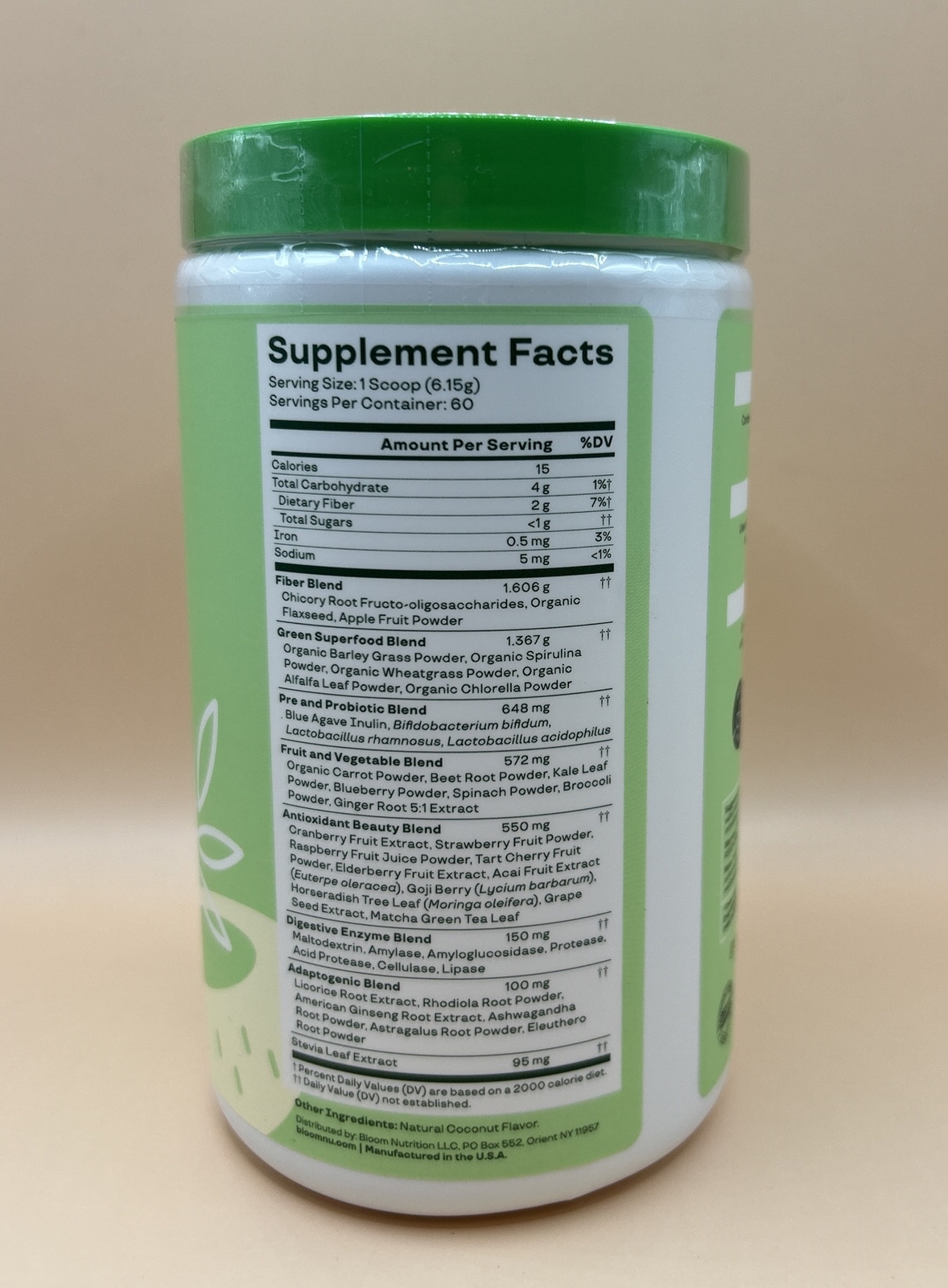Bloom Nutrition Greens & Superfoods Powder 13.02 oz Coconut Exp.08/2024 Sealed eBay