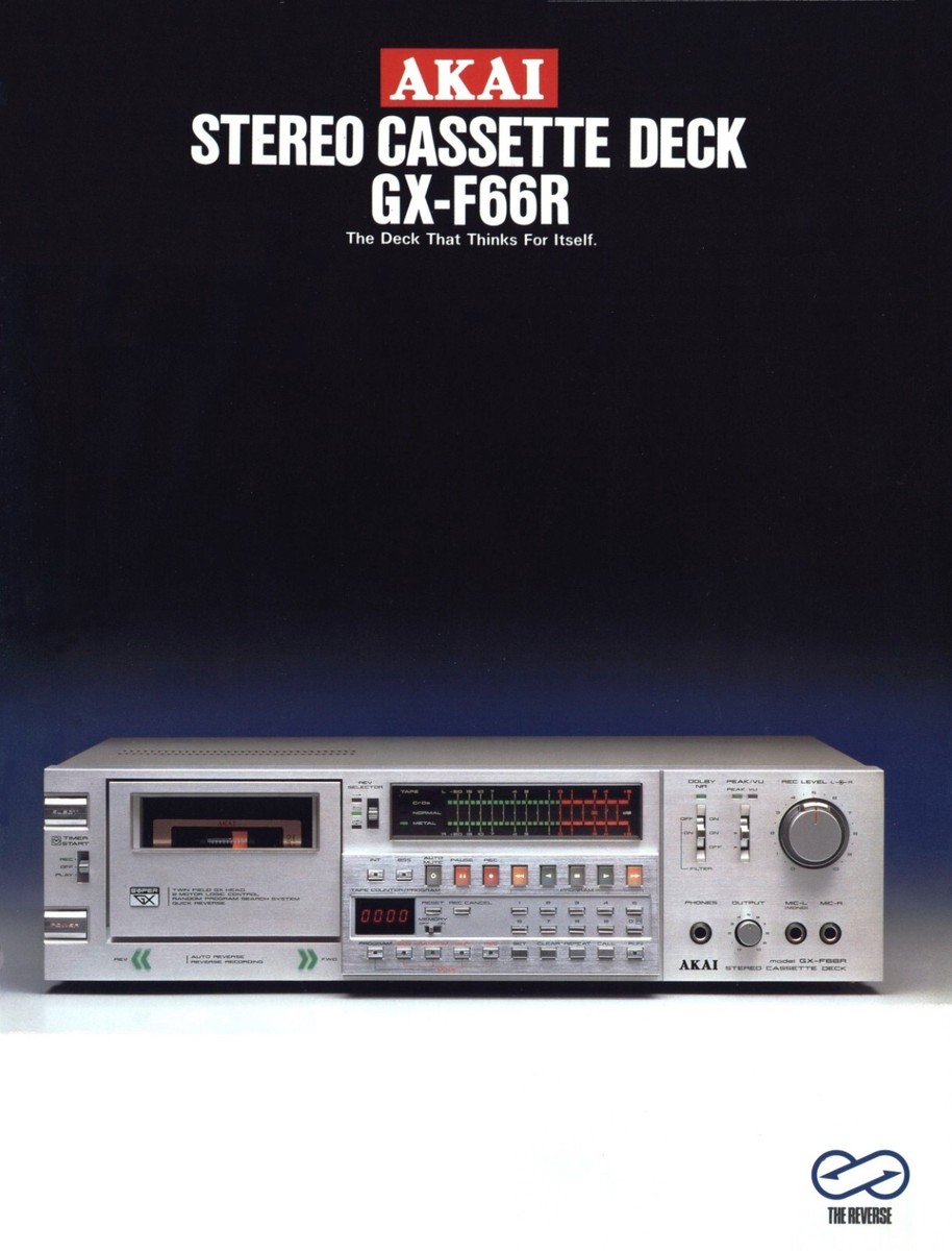 High-resolution digital scans of the rare Akai GX-F66R cassette