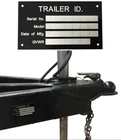 Aluminum Trailer ID Tag Vin Plate Serial GVWR Medical Blank New Free Shipping