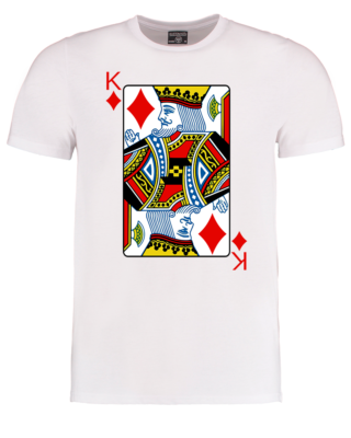 KING OF DIAMONDS- Poker Player Playing Card Art Men's Tshirt