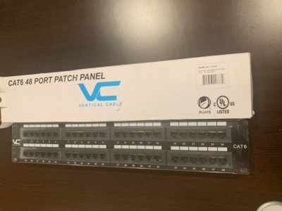 Vertical Cable Cat6  48 Port Patch Panel